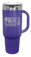 Load image into Gallery viewer, National Guard Flag 40oz Handle Mug Laser Engraved
