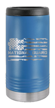 Load image into Gallery viewer, National Guard Flag Laser Engraved Slim Can Insulated Koosie
