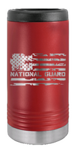 Load image into Gallery viewer, National Guard Flag Laser Engraved Slim Can Insulated Koosie
