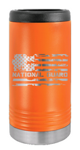 Load image into Gallery viewer, National Guard Flag Laser Engraved Slim Can Insulated Koosie
