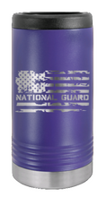 Load image into Gallery viewer, National Guard Flag Laser Engraved Slim Can Insulated Koosie
