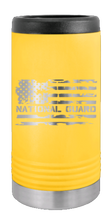 Load image into Gallery viewer, National Guard Flag Laser Engraved Slim Can Insulated Koosie
