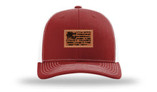 Load image into Gallery viewer, Coast Guard Flag Leather Patch Richardson 112 Hat
