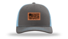 Load image into Gallery viewer, Coast Guard Flag Leather Patch Richardson 112 Hat
