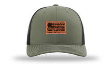 Load image into Gallery viewer, Coast Guard Flag Leather Patch Richardson 112 Hat
