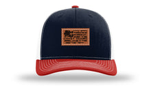 Load image into Gallery viewer, Coast Guard Flag Leather Patch Richardson 112 Hat
