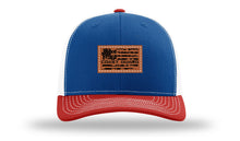 Load image into Gallery viewer, Coast Guard Flag Leather Patch Richardson 112 Hat
