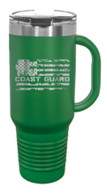 Load image into Gallery viewer, Coast Guard Flag 40oz Handle Mug Laser Engraved
