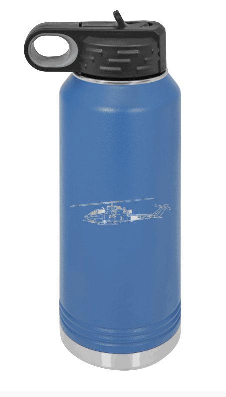 Cobra - 32oz Water Bottle Laser Engraved- Royal Blue