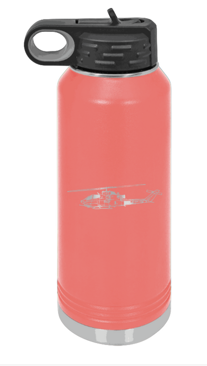 Cobra - 32oz Water Bottle Laser Engraved- Coral