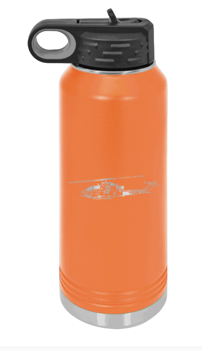 Cobra - 32oz Water Bottle Laser Engraved- Orange