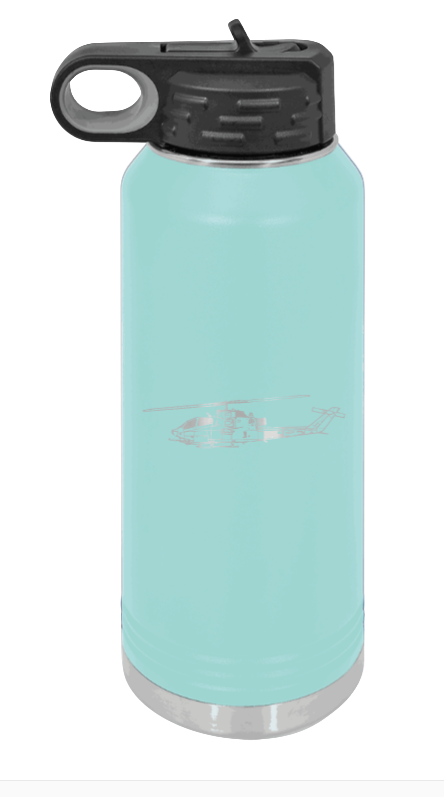 Cobra - 32oz Water Bottle Laser Engraved- Teal