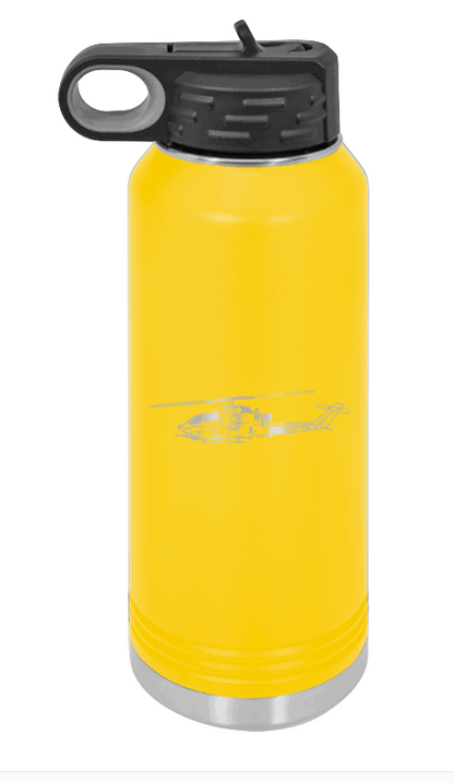 Cobra - 32oz Water Bottle Laser Engraved- Yellow