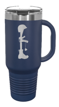 Load image into Gallery viewer, Soldiers Cross 40oz Handle Mug Laser Engraved
