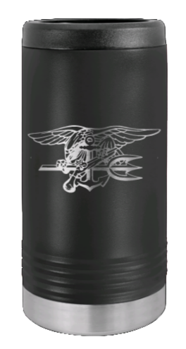 Seal Team Laser Engraved Slim Can Insulated Koosie