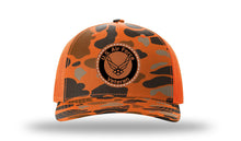 Load image into Gallery viewer, Air Force Veteran Leather Patch Richardson 112PFP Camo Hat

