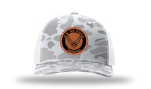 Load image into Gallery viewer, Air Force Veteran Leather Patch Richardson 112PFP Camo Hat
