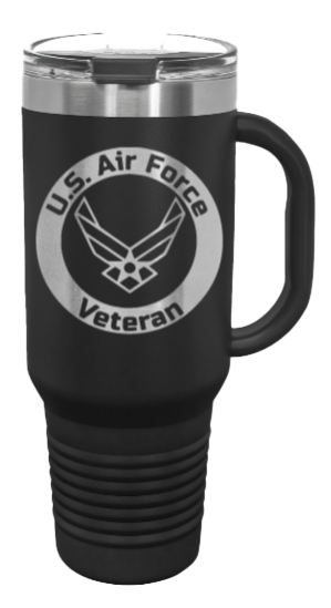 Air Force Veteran 40oz Handle Mug Laser Engraved