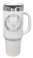 Load image into Gallery viewer, Air Force Veteran 40oz Handle Mug Laser Engraved
