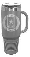 Load image into Gallery viewer, Army Veteran 40oz Handle Mug Laser Engraved
