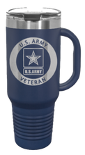 Load image into Gallery viewer, Army Veteran 40oz Handle Mug Laser Engraved
