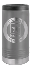 Load image into Gallery viewer, Army Veteran Laser Engraved Slim Can Insulated Koosie
