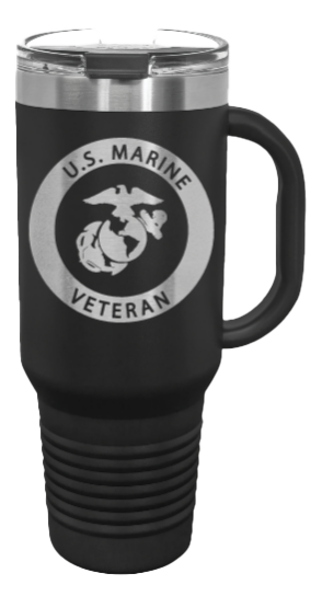 Marine Veteran 40oz Handle Mug Laser Engraved