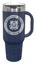 Load image into Gallery viewer, Coast Guard Veteran 40oz Handle Mug Laser Engraved
