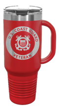 Load image into Gallery viewer, Coast Guard Veteran 40oz Handle Mug Laser Engraved

