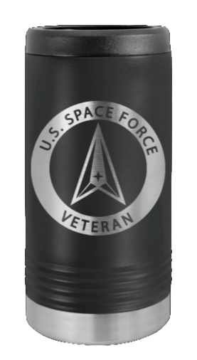 Space Force Veteran Laser Engraved Slim Can Insulated Koosie