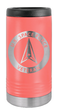 Load image into Gallery viewer, Space Force Veteran Laser Engraved Slim Can Insulated Koosie
