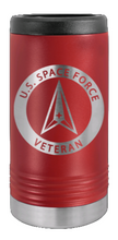 Load image into Gallery viewer, Space Force Veteran Laser Engraved Slim Can Insulated Koosie
