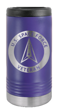 Load image into Gallery viewer, Space Force Veteran Laser Engraved Slim Can Insulated Koosie
