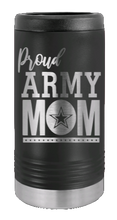 Load image into Gallery viewer, Proud Army Mom Laser Engraved Slim Can Insulated Koosie
