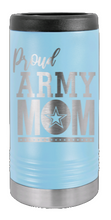 Load image into Gallery viewer, Proud Army Mom Laser Engraved Slim Can Insulated Koosie
