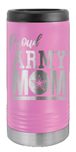 Load image into Gallery viewer, Proud Army Mom Laser Engraved Slim Can Insulated Koosie
