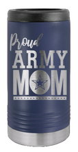 Load image into Gallery viewer, Proud Army Mom Laser Engraved Slim Can Insulated Koosie
