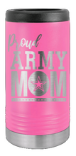 Load image into Gallery viewer, Proud Army Mom Laser Engraved Slim Can Insulated Koosie
