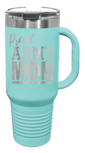 Load image into Gallery viewer, Proud Army Mom 40oz Handle Mug Laser Engraved
