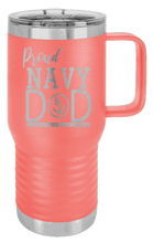 Load image into Gallery viewer, Proud U.S. Navy Dad Laser Engraved Mug (Etched)
