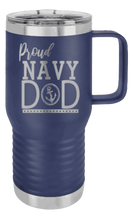 Load image into Gallery viewer, Proud U.S. Navy Dad Laser Engraved Mug (Etched)
