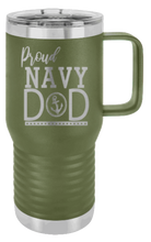 Load image into Gallery viewer, Proud U.S. Navy Dad Laser Engraved Mug (Etched)
