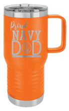 Load image into Gallery viewer, Proud U.S. Navy Dad Laser Engraved Mug (Etched)
