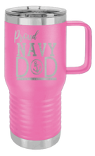 Load image into Gallery viewer, Proud U.S. Navy Dad Laser Engraved Mug (Etched)
