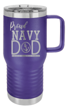 Load image into Gallery viewer, Proud U.S. Navy Dad Laser Engraved Mug (Etched)
