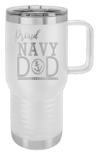 Load image into Gallery viewer, Proud U.S. Navy Dad Laser Engraved Mug (Etched)
