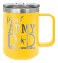 Load image into Gallery viewer, Proud U.S. Army Dad Laser Engraved Mug (Etched)
