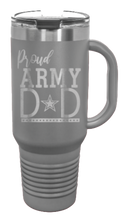 Load image into Gallery viewer, Proud Army Dad 40oz Handle Mug Laser Engraved
