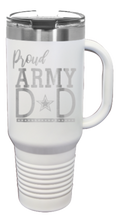 Load image into Gallery viewer, Proud Army Dad 40oz Handle Mug Laser Engraved
