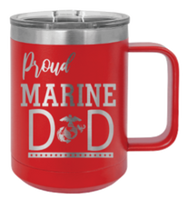 Load image into Gallery viewer, Proud Marine Dad Laser Engraved Mug (Etched)
